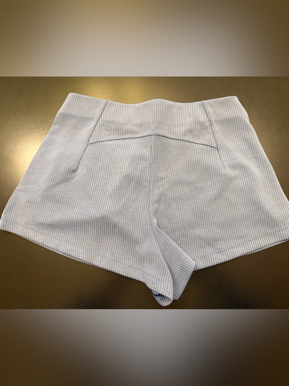Lululemon Ribbed Softstreme High Rise Ribbed Short Oasis Blue